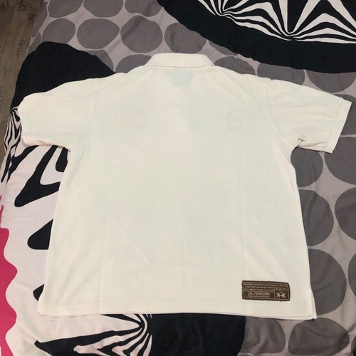 La Martina Polo Shirt M like new, white with embroidered details