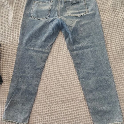 Desquare2 crop jean like new, turquoise