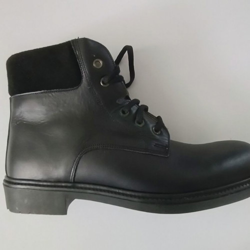 Leather ankle boots new, size 43, black