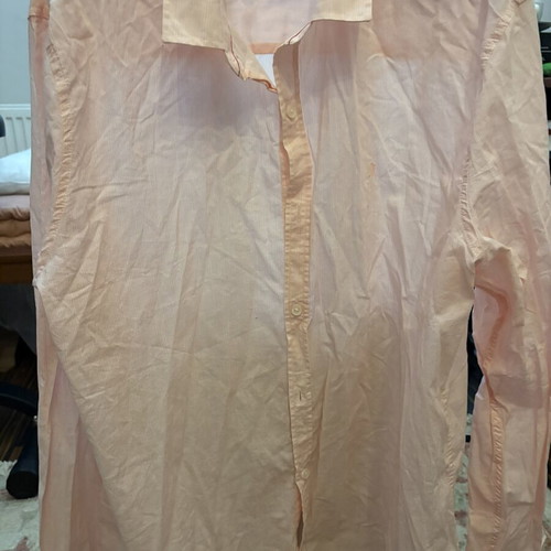 Men's long sleeve beige shirt XXL cotton new