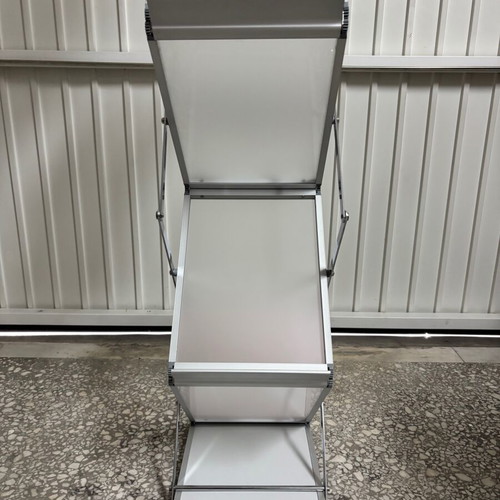 Foldable floor-standing document stand 6 A4 slots like new