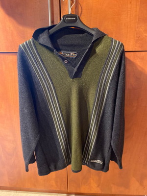 Mambo men's sweater gray khaki new XL