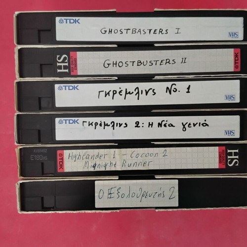 VHS tapes used, pack of 100, 2-hour and 3-hour recordings