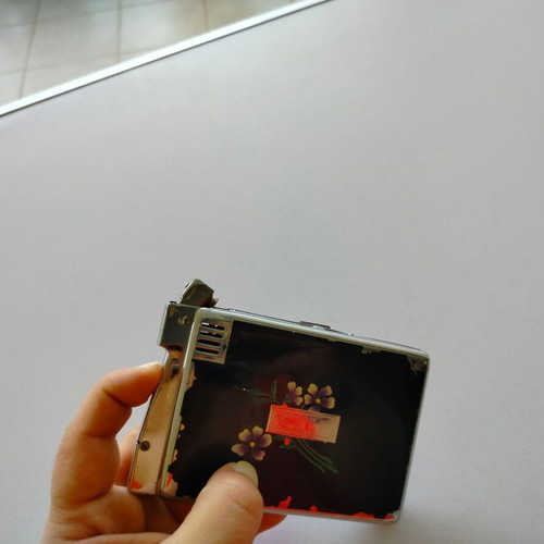 LIDO cigarette case and lighter used, made in Japan
