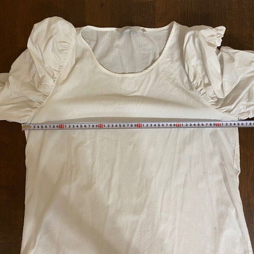 Numph white blouse XL with puff sleeve used