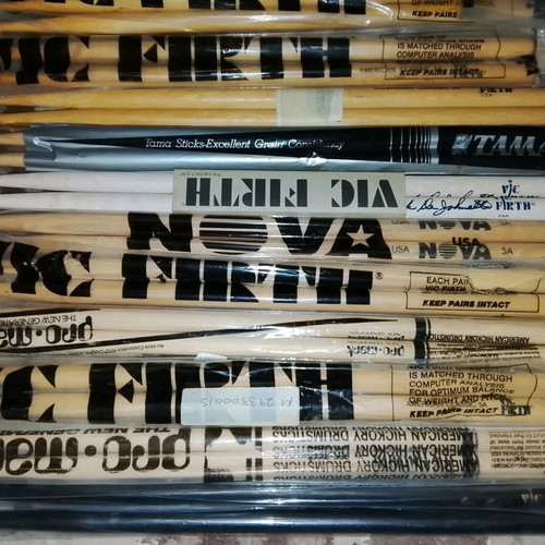 Branded drumsticks like new