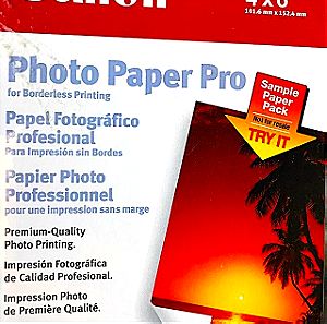 CANON Photo Paper Professional Premium Quality Super High Gloss for borderless printing.10x15 cm.
