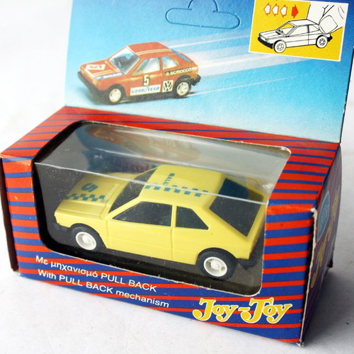 Vintage 70's Joy Toy No7 Scirocco VW toy car with pull back mechanism new