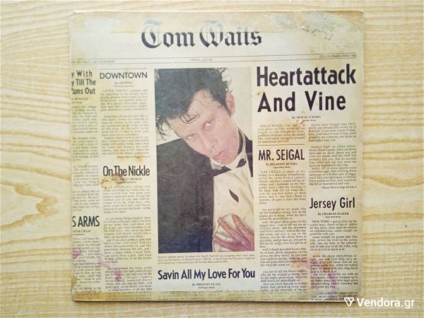  TOM WAITS -  Heartattack And Vine (1980) diskos viniliou, Smooth Jazz - Piano Blues
