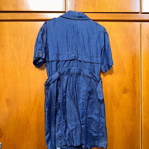 Denim short-sleeve dress like new, blue, size L