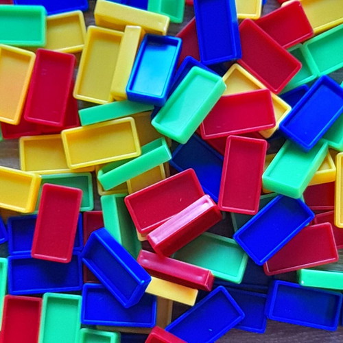 Domino Game used with complete blocks