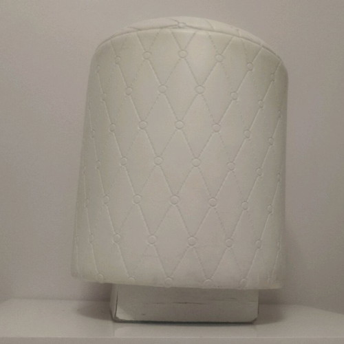 White stool used 45x35 cm with MDF frame and elastic seat