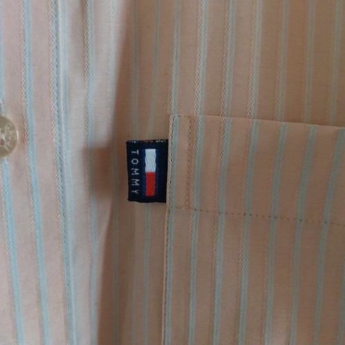 Мъжка риза Tommy Hilfiger с къс ръкав, розова, като ново, размер М