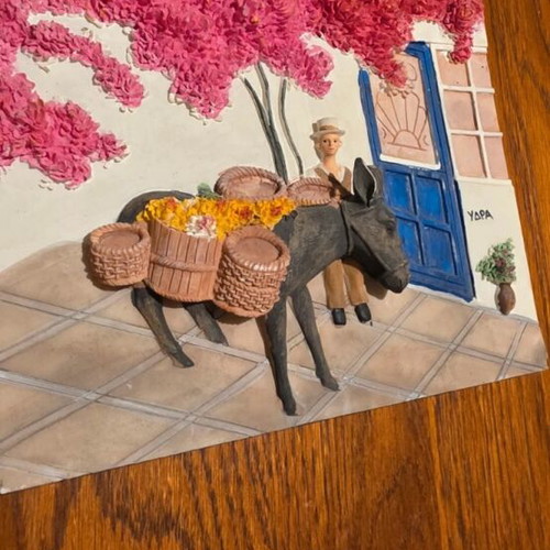 Decorative ceramic frame Hydra like new