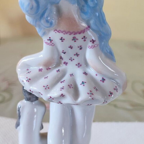 Vintage Soviet porcelain figurine Malvina & Artemon from Kiev