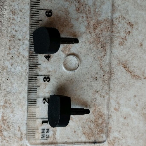 Heels with nail new, black, pair of one