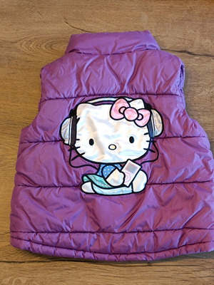 Αμανικό μπουφάν Hello Kitty H&M σαν καινούργιο, μωβ και γκρι, μέγεθος 98 cm