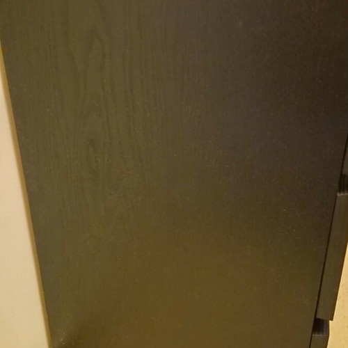 Entry furniture or buffet with 3 drawers used, height 77.5 cm, width 80 cm, depth 48 cm