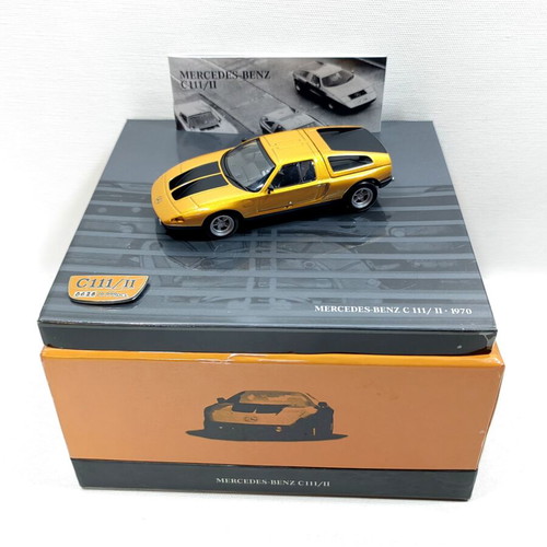 Mercedes Benz C111/2 350HP 1970 Gold 1:43 Minichamps New