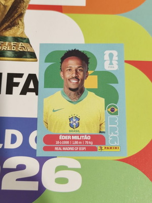 Militao Panini Sticker World Cup 2026 new condition