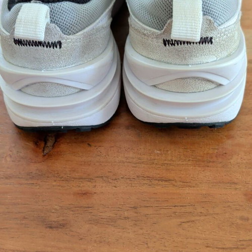 Nike athletic shoes size 31.5 used, white and gray