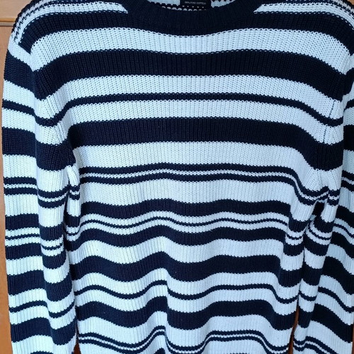 Zara Man medium striped knit sweater men's like new