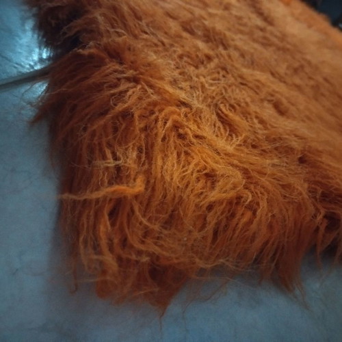 Handmade orange velentza rug new 2m x 2.15m