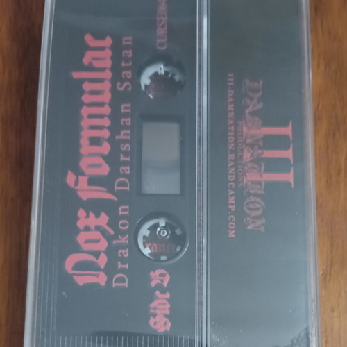 Nox Formulae Drakon Darshan Satan pro-tape new, black metal