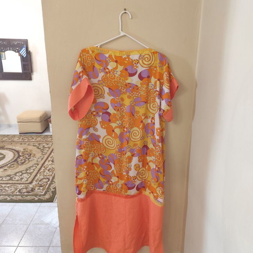 Emprime dress like new, synthetic fabric, colorful