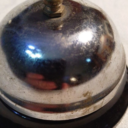Reception bell used, hotel office equipment