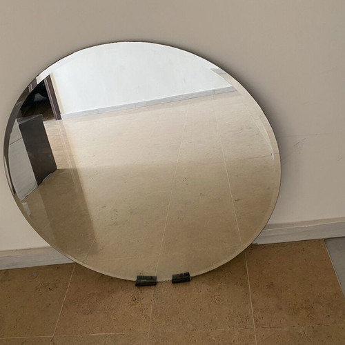 IKEA Kolja circular mirror used, minimal design
