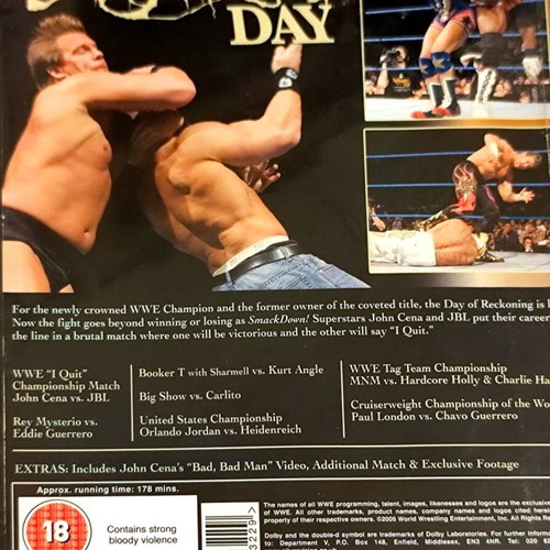Judgement Day 2005 DVD used, no subtitles