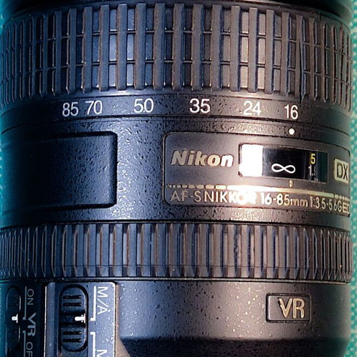 Nikon AF-S DX Nikkor 16-85mm f/3.5-5.6G ED VR lens used