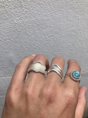 Silver ring 925 with unique design like new, heavy