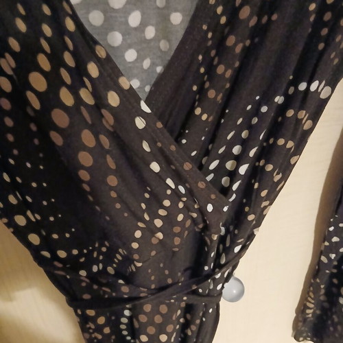 Promod wrap dress size Large like new, black