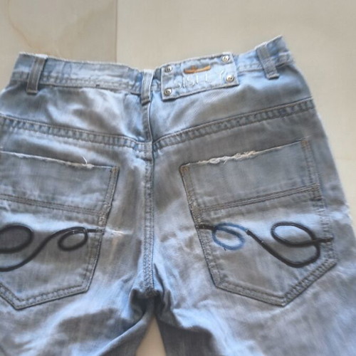 Sisley denim bermuda shorts small like new, blue
