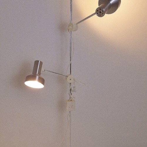 Vintage δαπέδου φωτιστικό με δύο κεφαλές Terence Conran για Maclamp 1970s μεταχειρισμένο