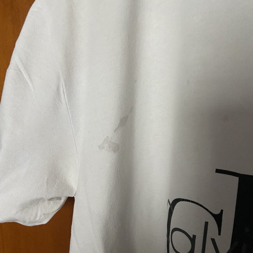 Calvin Klein men's t-shirt used, size M, with stain