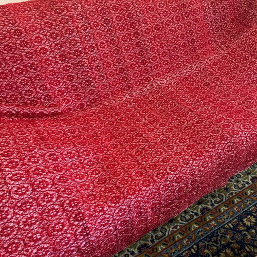 Caramelized two-seater sofa cover like new, red 2.00 x 1.50 m
