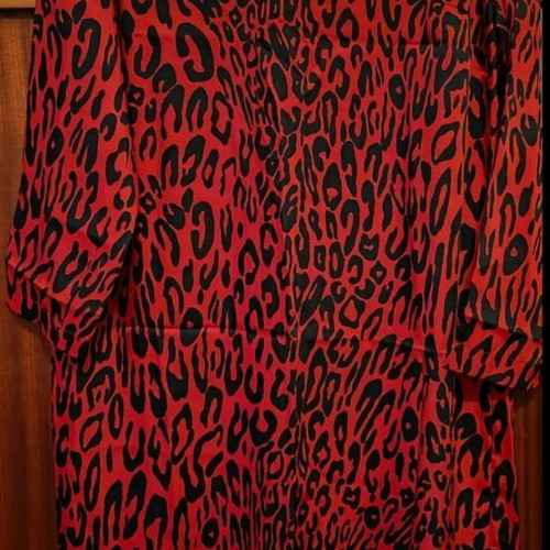 Long satin animal print dress Zara (unworn)