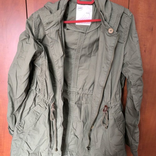 BSB women's jacket cotton parka style like new, size XL, khaki