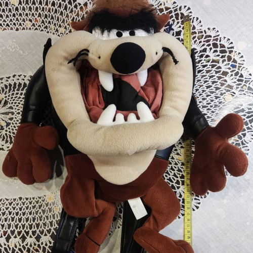 Taz Plush Vintage Backpack like new, black and brown