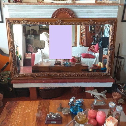 Bijouterie mirror in heavy frame 137x80 cm in very good condition