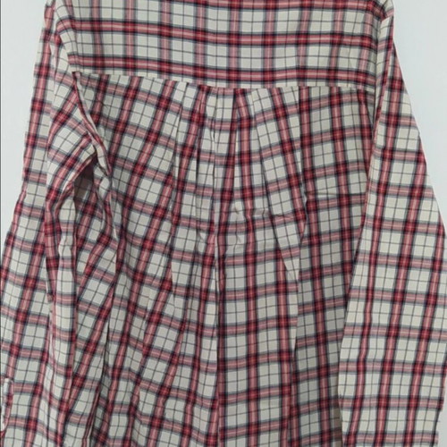 Zara Trf checked shirt used, size L 40 12, white and red