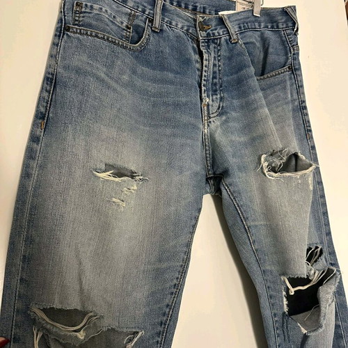 Zara Man men's ripped jeans like new, size 42 blue