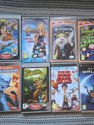 PSP games pack of 8 used