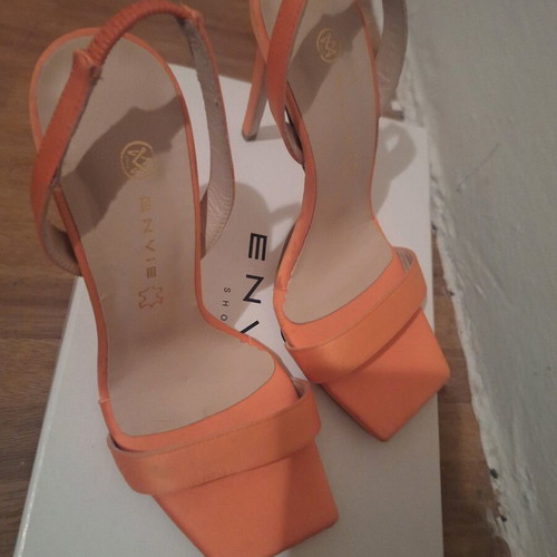 Envie sandals new, orange, size 40, 12 cm heel