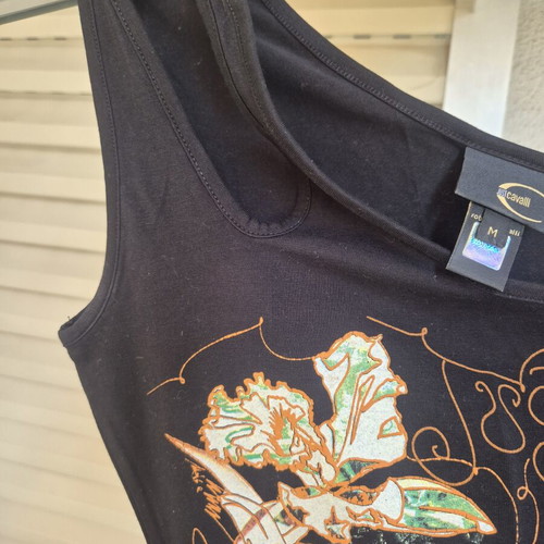 Just Cavalli top black, like new, size M
