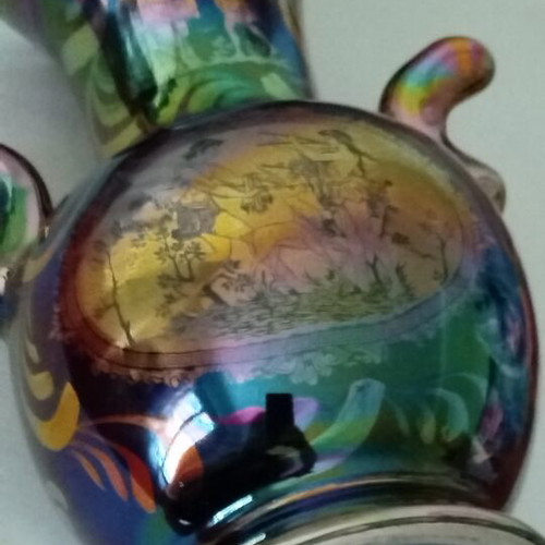 Vintage ceramic vase with ancient Greek motifs, like new