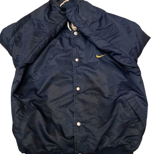 Nike Varsity Bomber Jacket used, navy and gold